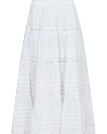 Neo Noir Nederdel Felicia   Voile Skirt White