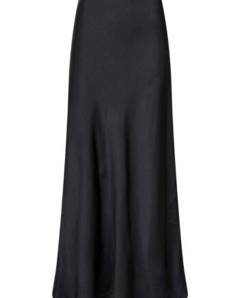 Neo Noir Nederdel Vicky Heavy Sateen Skirt Black