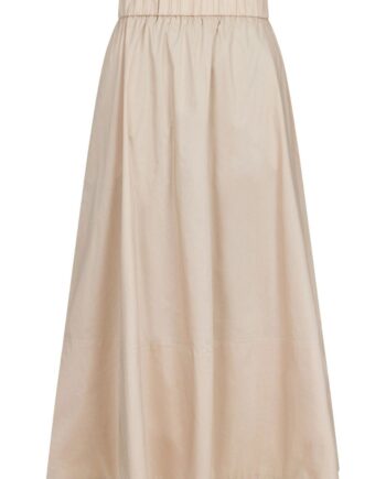 Neo Noir Nederdel Yara Poplin Skirt Dark Sand