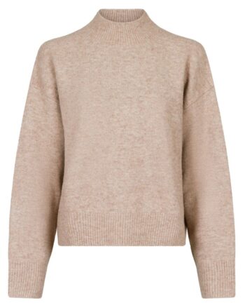 Neo Noir Strik Paulina Knit Blouse Sand Melange