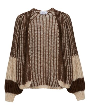 Noella Cardigan Liana Knit Cardigan Beige Brown