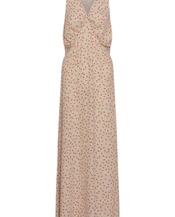Noella Kjole Sicily Dress Cream Red Mini Flower