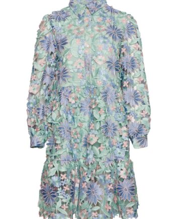 Noella Kjole Star Ls Dress Blue Mix