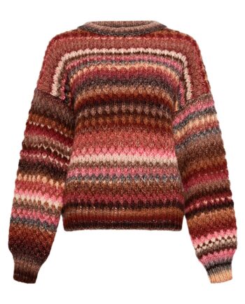 Noella Strik Gio Knit Sweater Rust Mix