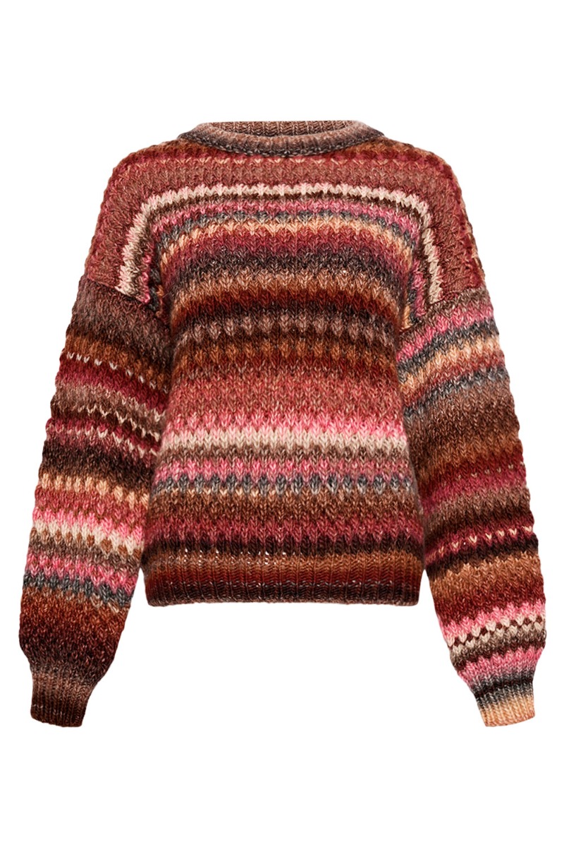 Noella Strik Gio Knit Sweater Rust Mix