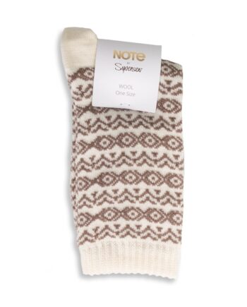 Oroblu Strømper Note Woman Wool Pattern Off White Beige