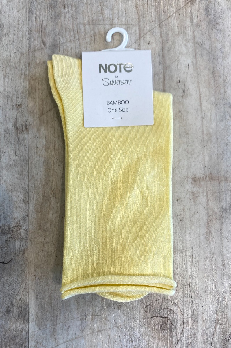 Oroblu Strømper Woman Note Woman Bamboo Roll Top Yellow