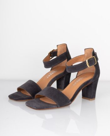 Pavement Stiletter Lykke Dark Grey Suede