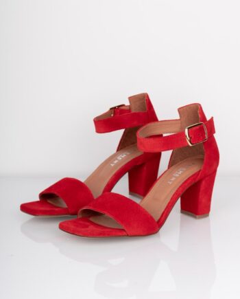 Pavement Stiletter Lykke Red Suede