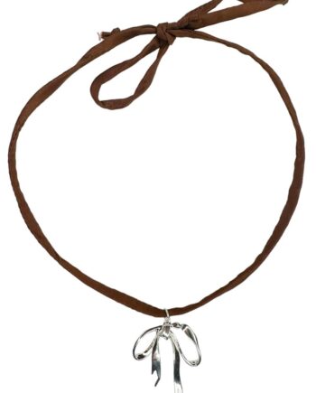 Pico Halskæde Ribbon String Aubergine