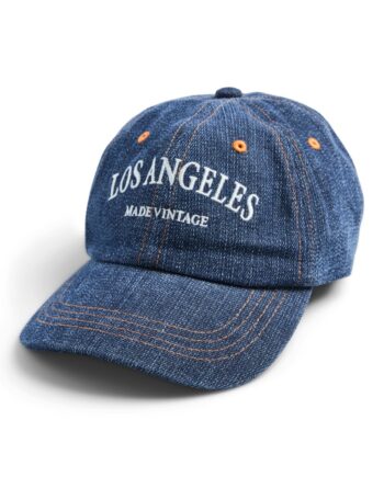 Pieces Kasket Pc Anna Denim Cap Au24 Dark Blue Denim
