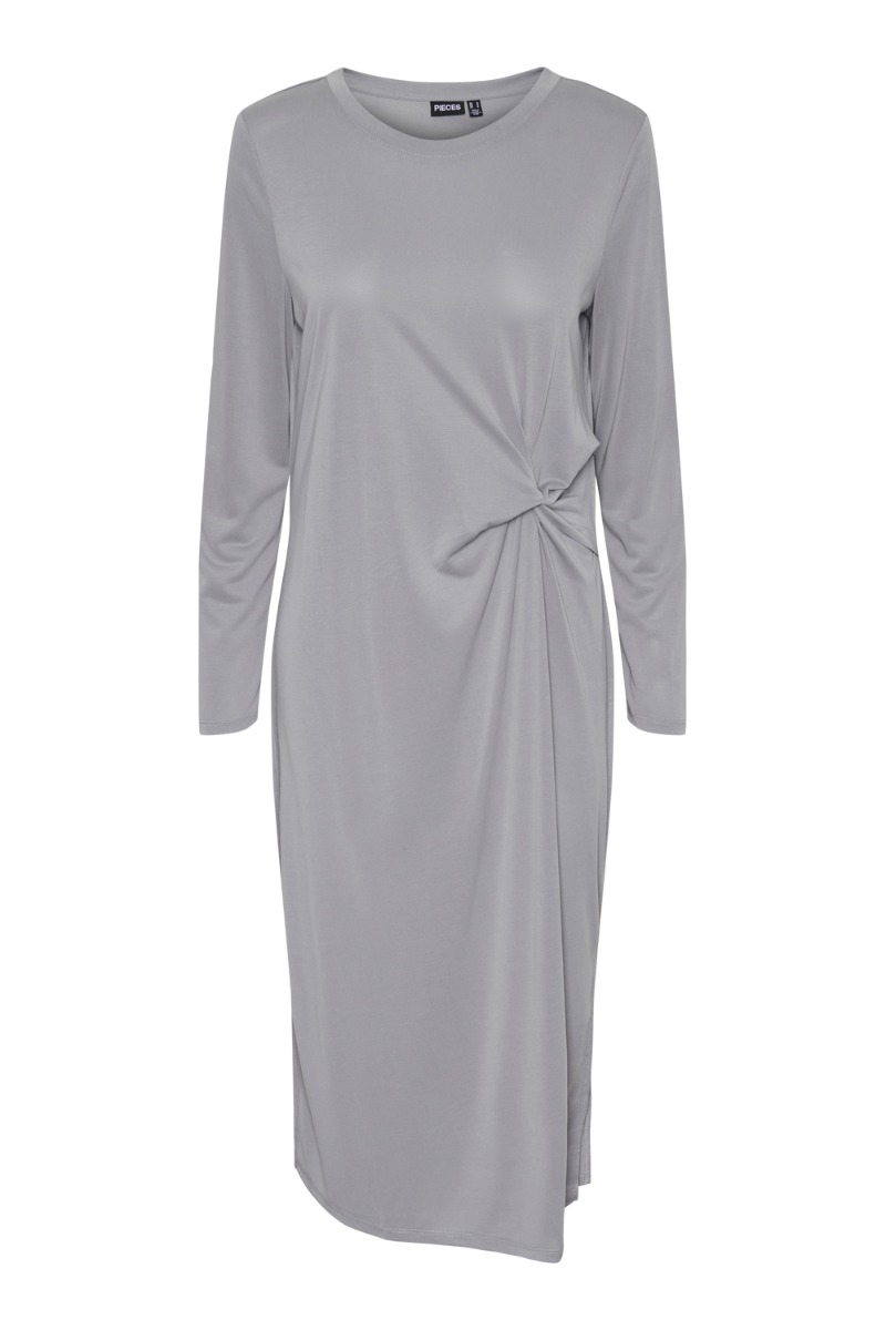 Pieces Kjole Pc Anora Ls Midi Knot Dress Bc Weathervane