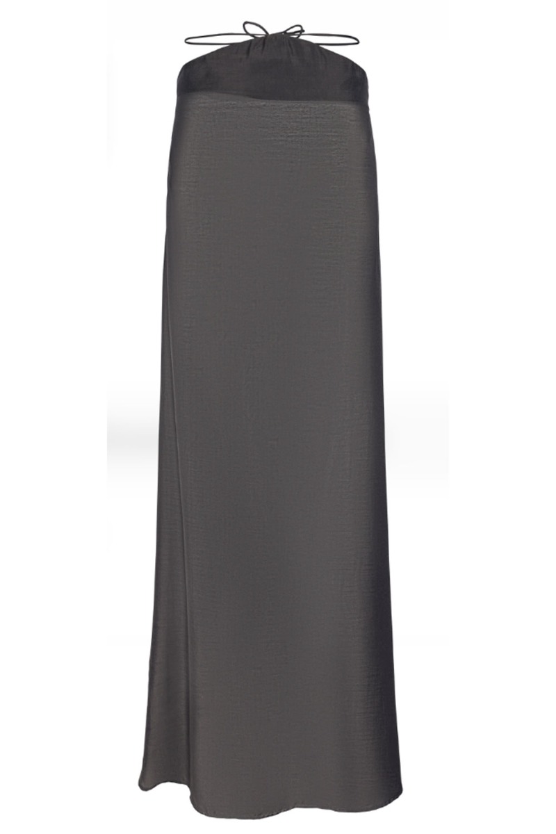 Pieces Kjole Pc Aya Strap Halterneck Maxi Dress Magnet
