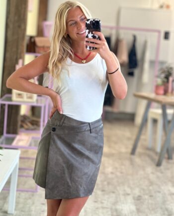 Pieces Nederdel Pcsadie Mw Short Skirt Chicory Coffee