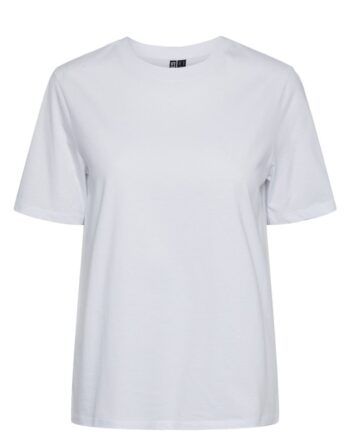 Pieces  -shirt Pc Ria Ss Solid Tee Bright White
