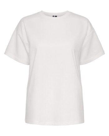 Pieces  -shirt Pc Skylar Ss Oversized Tee Bright White