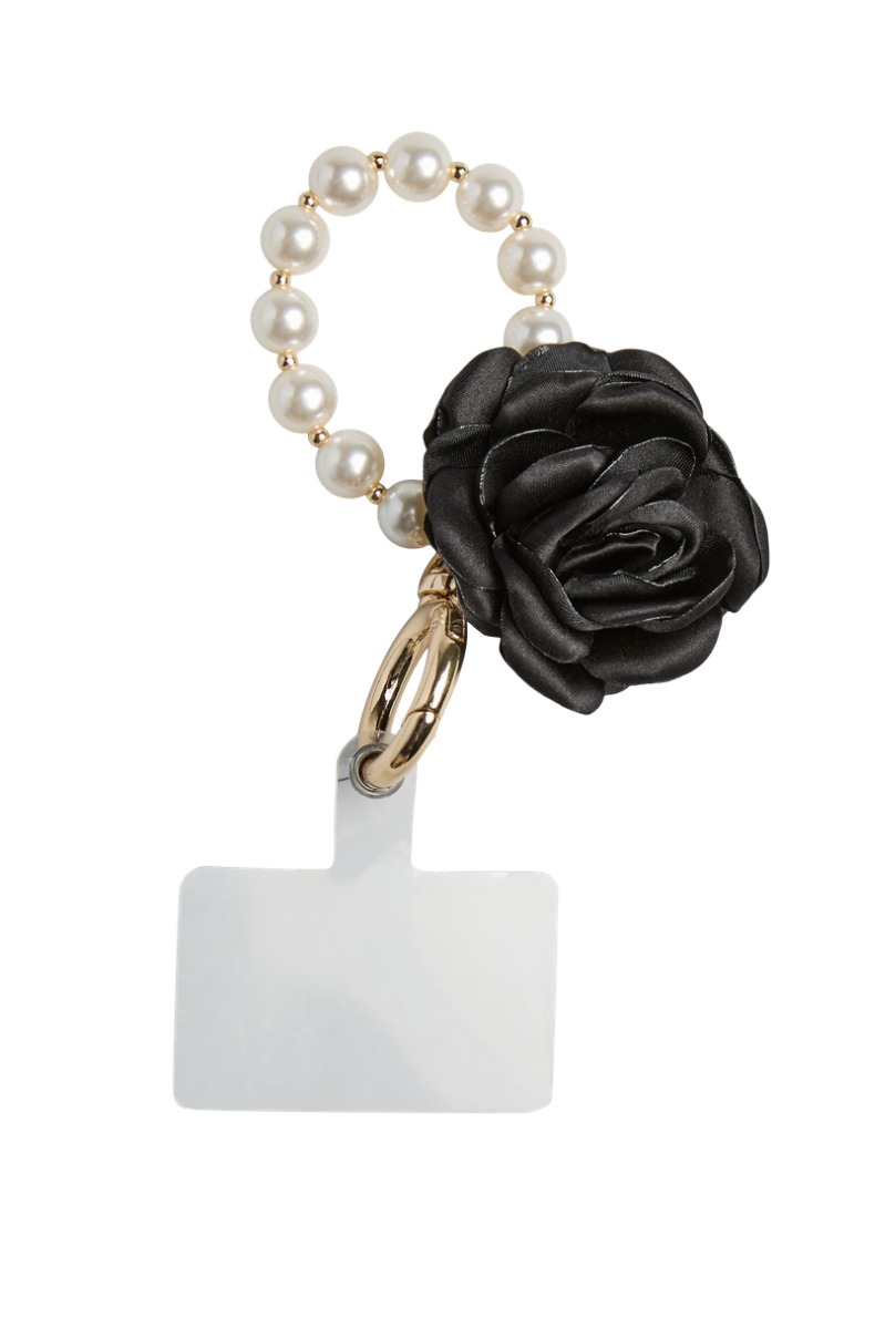 Pieces Vedhæng Pc Sally Multi Keyhanger Gold Colour Black Rose