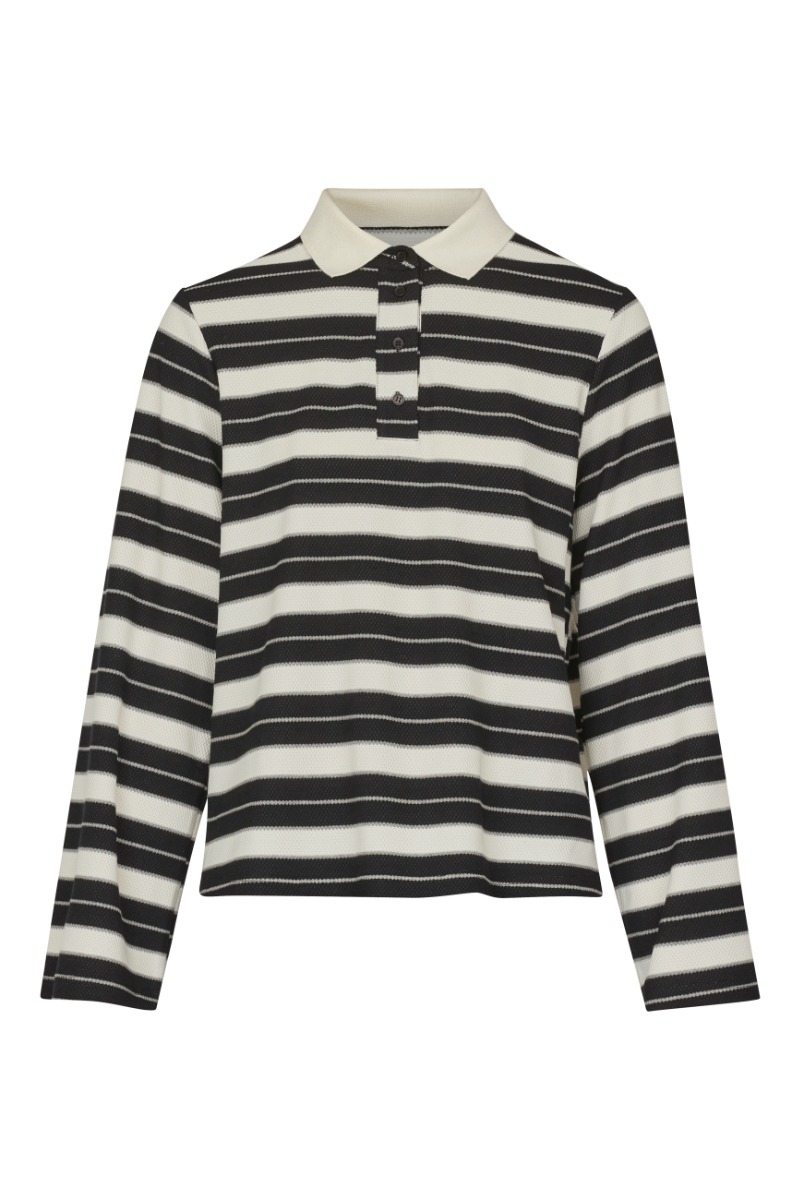 Sisters Point Bluse Evasa-ls Cream Black