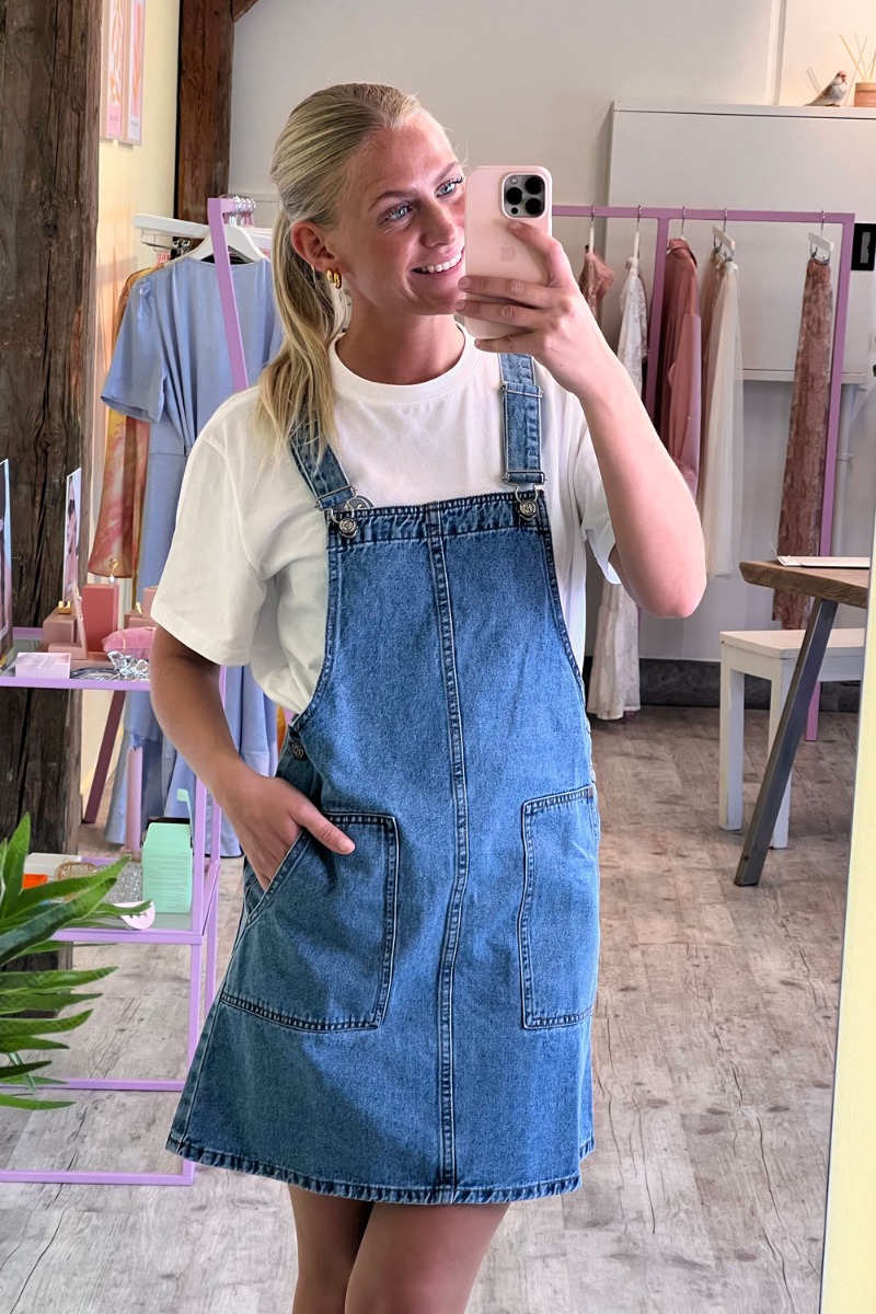 Sisters Point Kjole Obana Dress Denim Wash