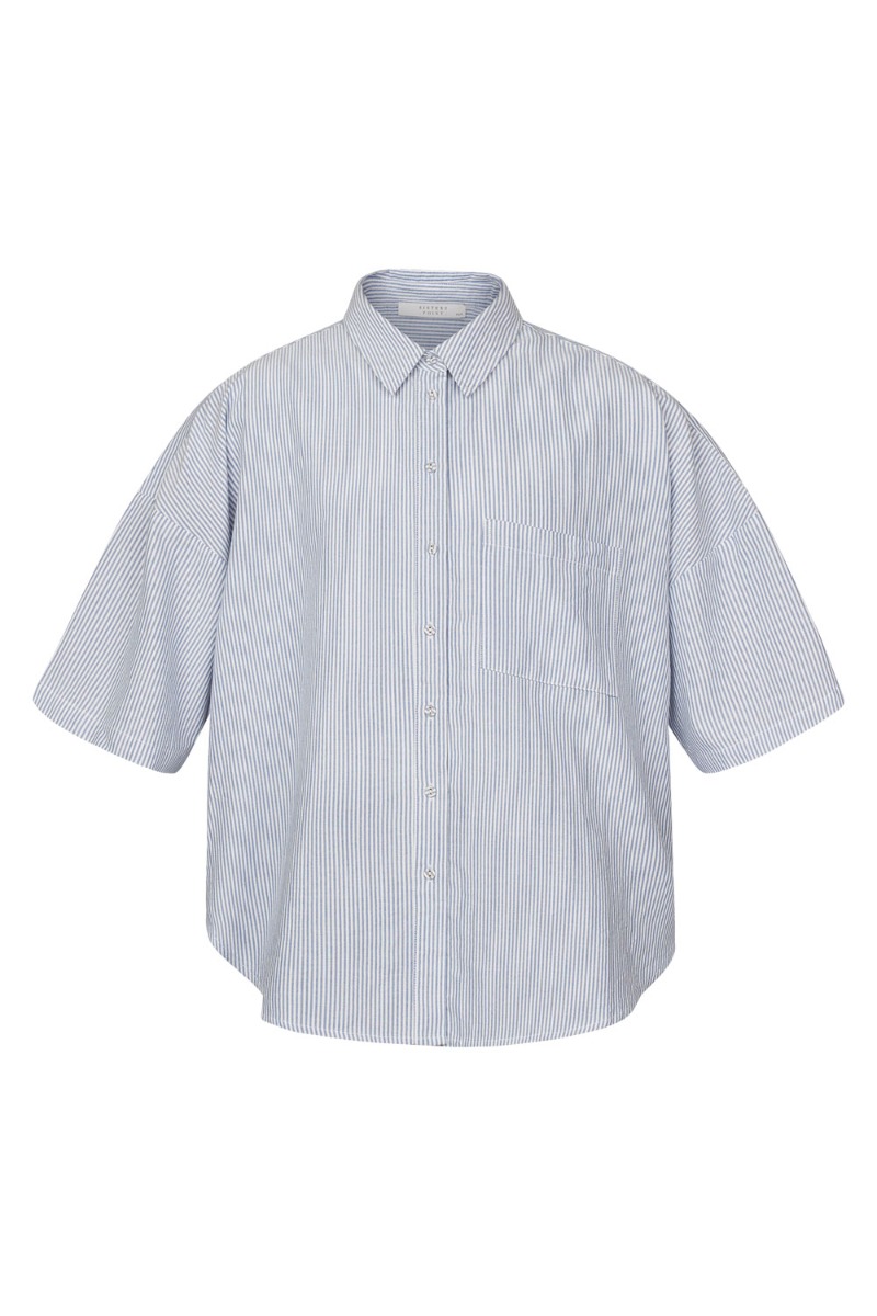 Sisters Point Skjorte Ella- Sh4 Blue White