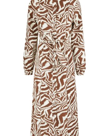 Kjole London Ls Midi Dress Ecru