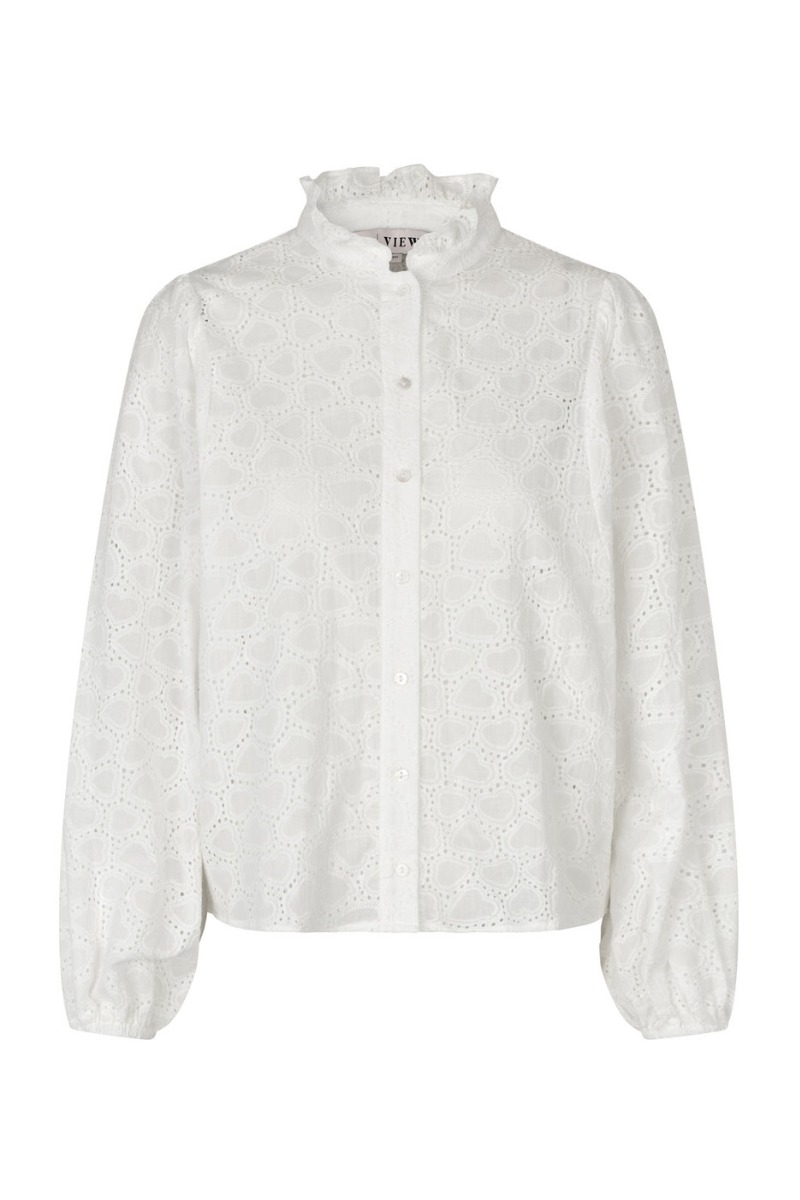 -view Bluse Karla Shirt White