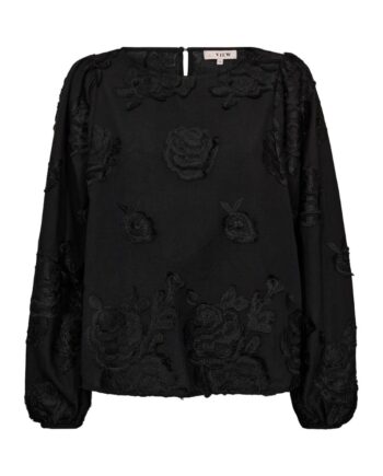 -view Bluse Rosamarie Blouse Black