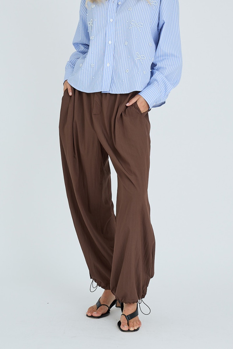 -view Bukser Manon Pants Brown Obs: - Hverdage Ekstra Levering