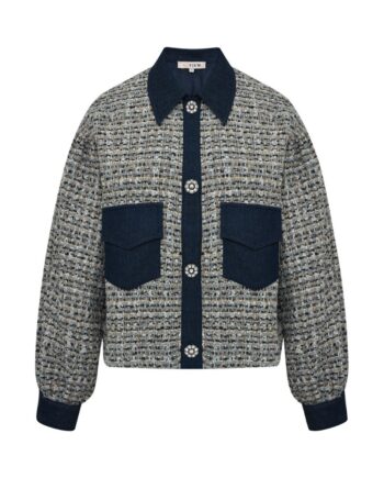 -view Jakke Coco Jacket White Blue