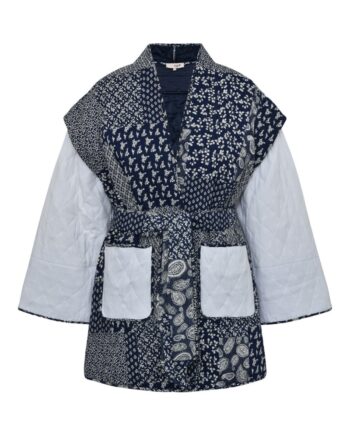 -view Jakke Katie Patch Jacket Navy White