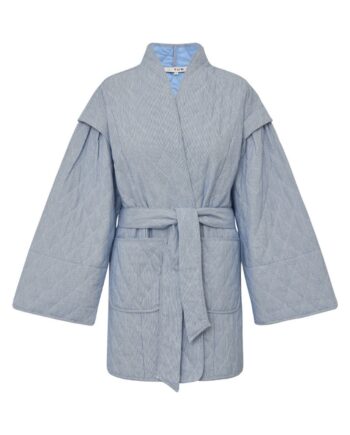 -view Jakke Katie Quilt Jacket Navy White