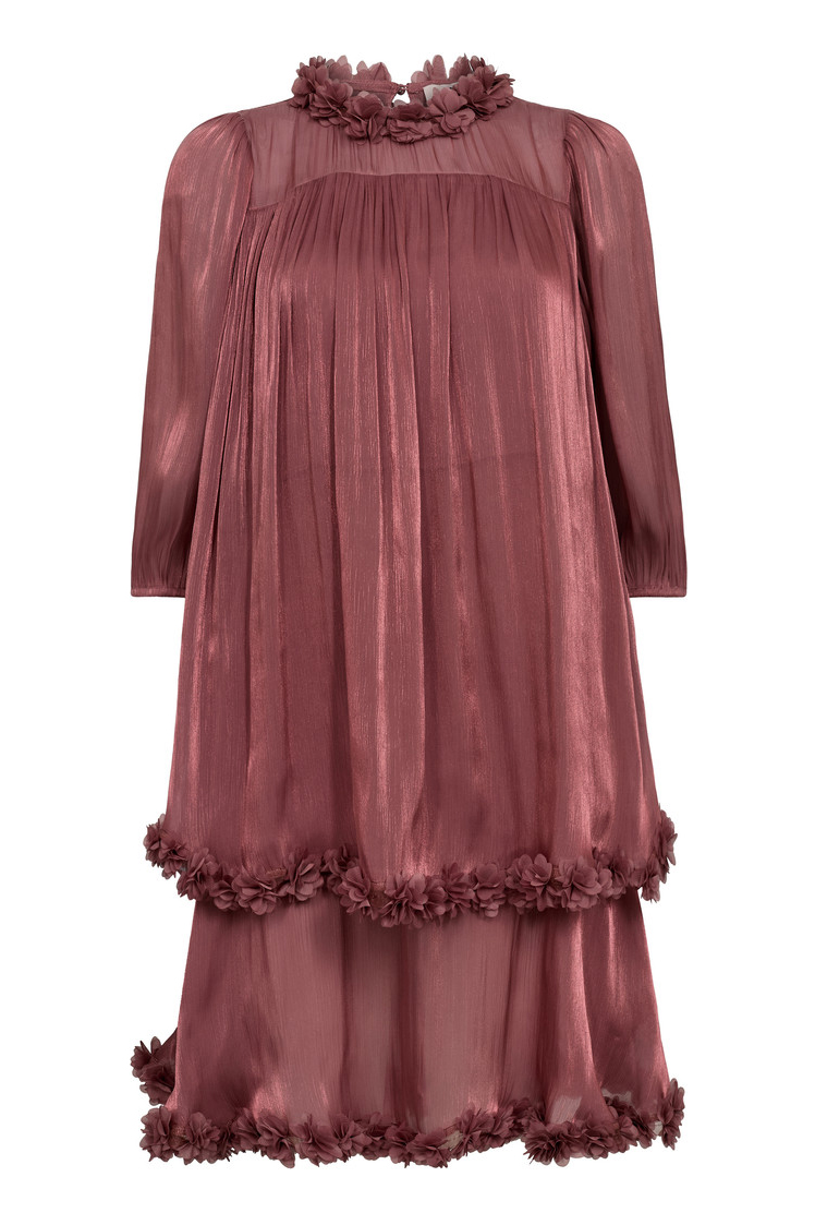 -view Kjole Daisi New Dress Old Rose