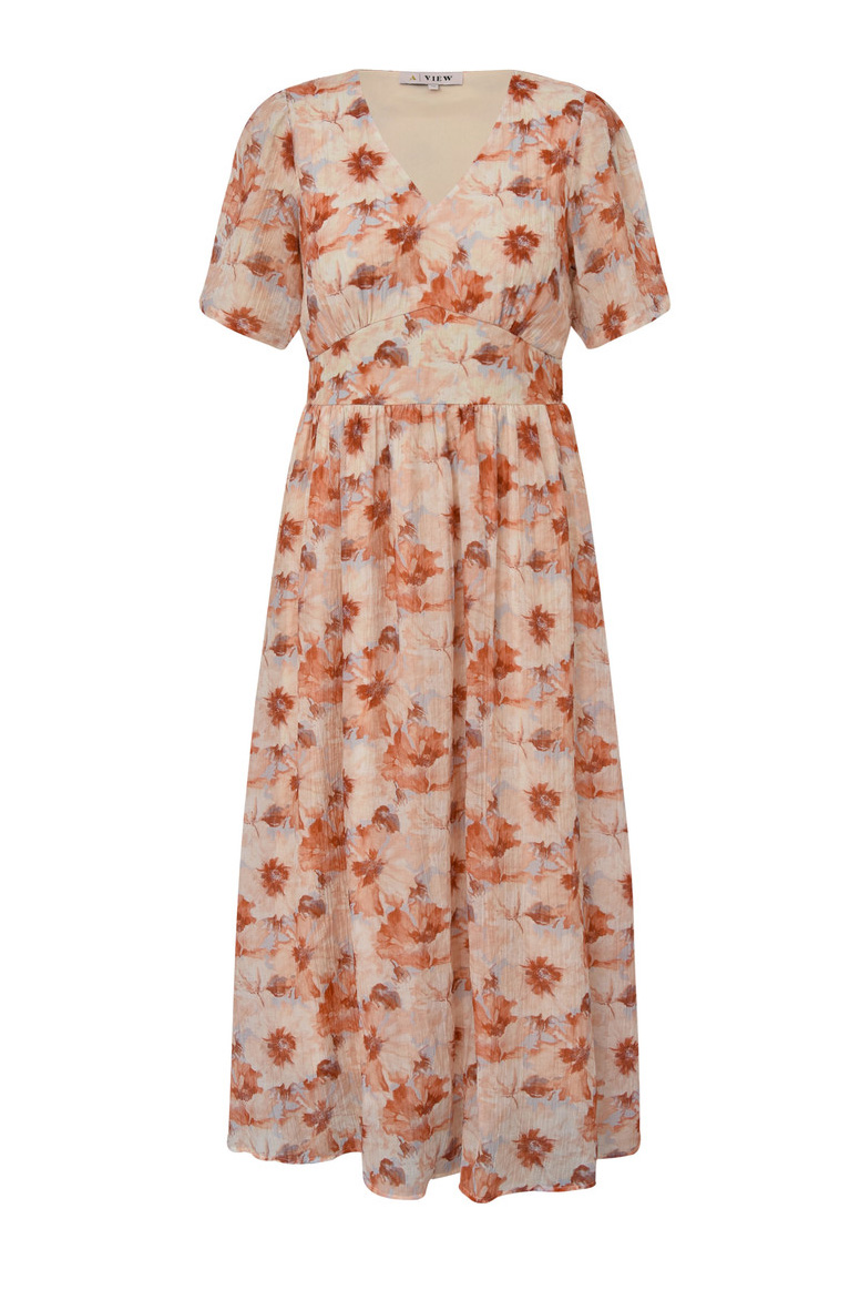 -view Kjole Elena Dress Sand Peach