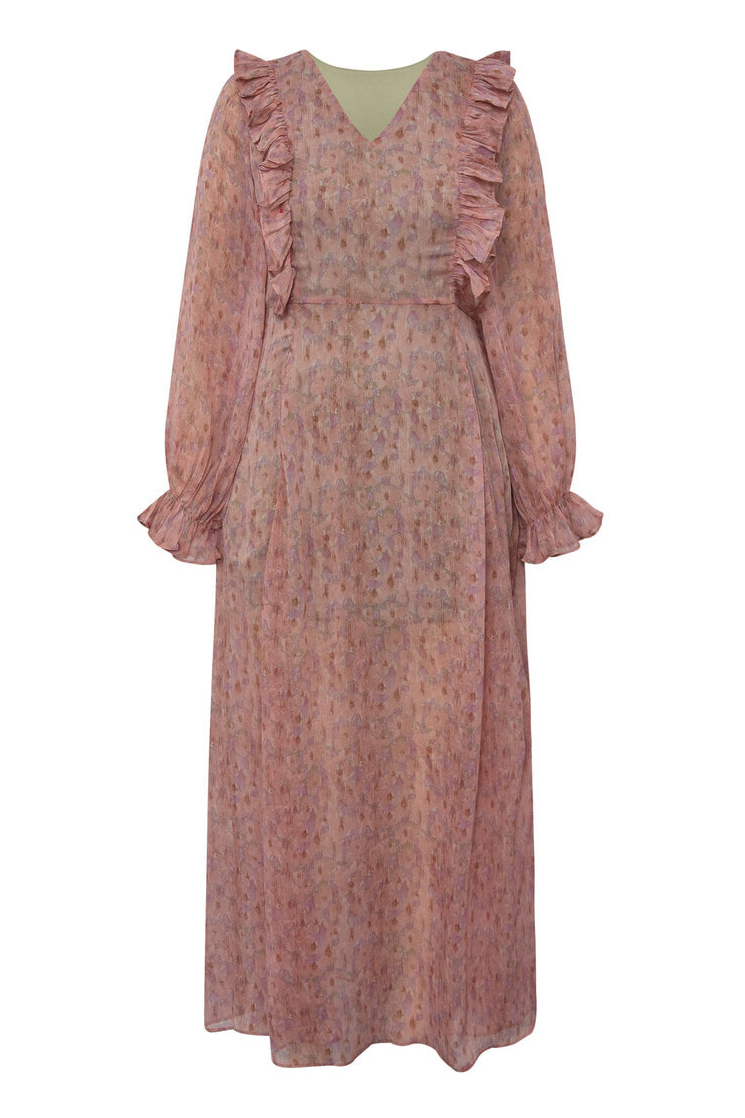 -view Kjole Flounce Dress Old Rose