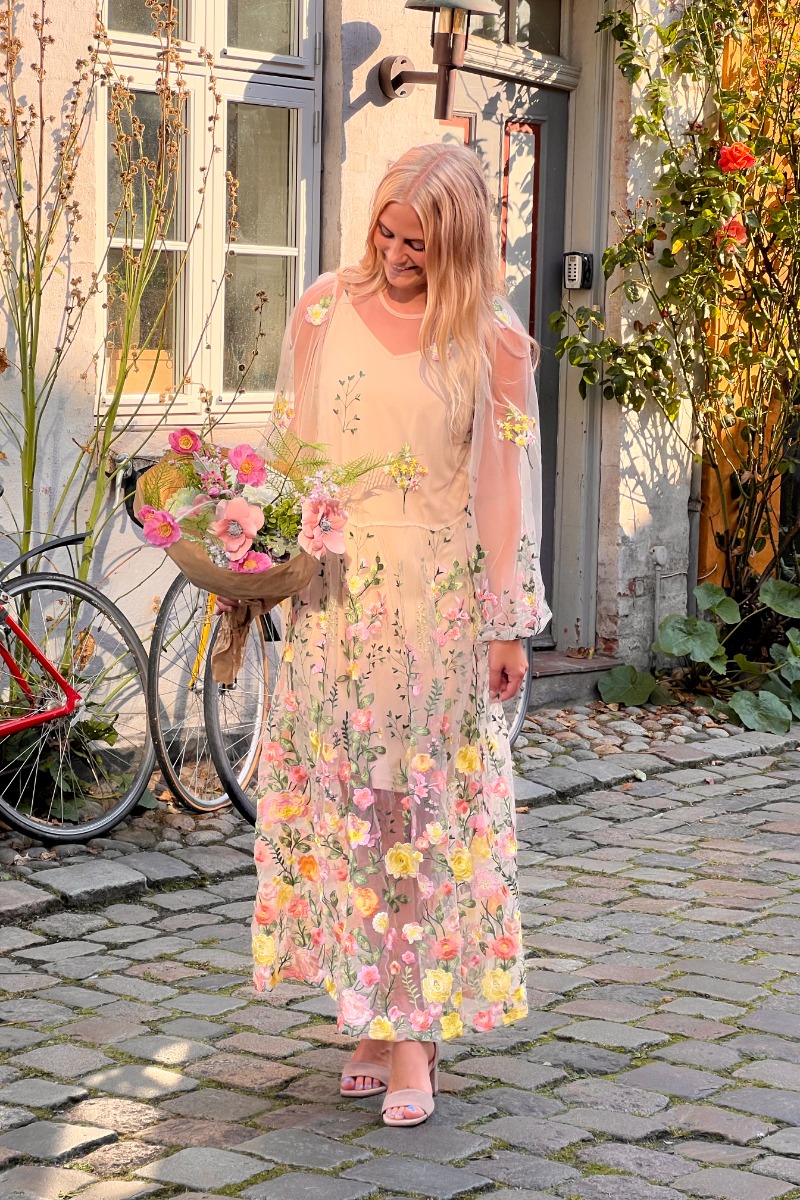 -view Kjole Fuschia Dress Sand Yellow