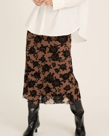 -view Nederdel Claudine Skirt Brown
