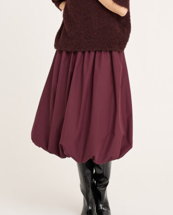 -view Nederdel Fia Long Baloon Skirt Bordeaux