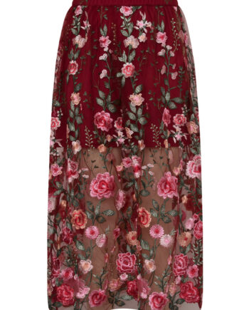 -view Nederdel Fuschia Skirt Bordeaux Rose