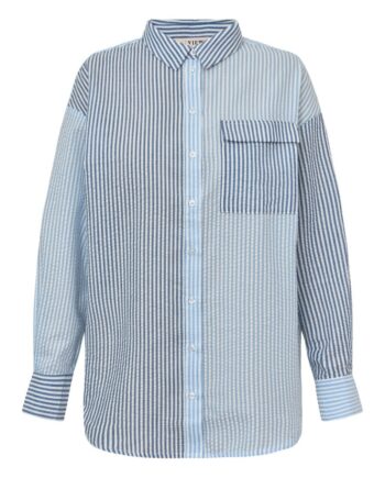 -view Skjorte Mila Shirt Blue Navy