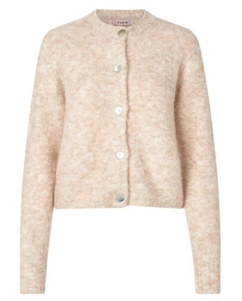 -view Strik Audrey New Knit Cardigan Sand