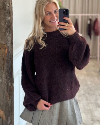 -view Strik Patrisia New Knit Pullover Bordeaux