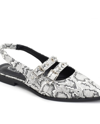 Amelia Dame Slingback Ballerinaer 8316 Snake