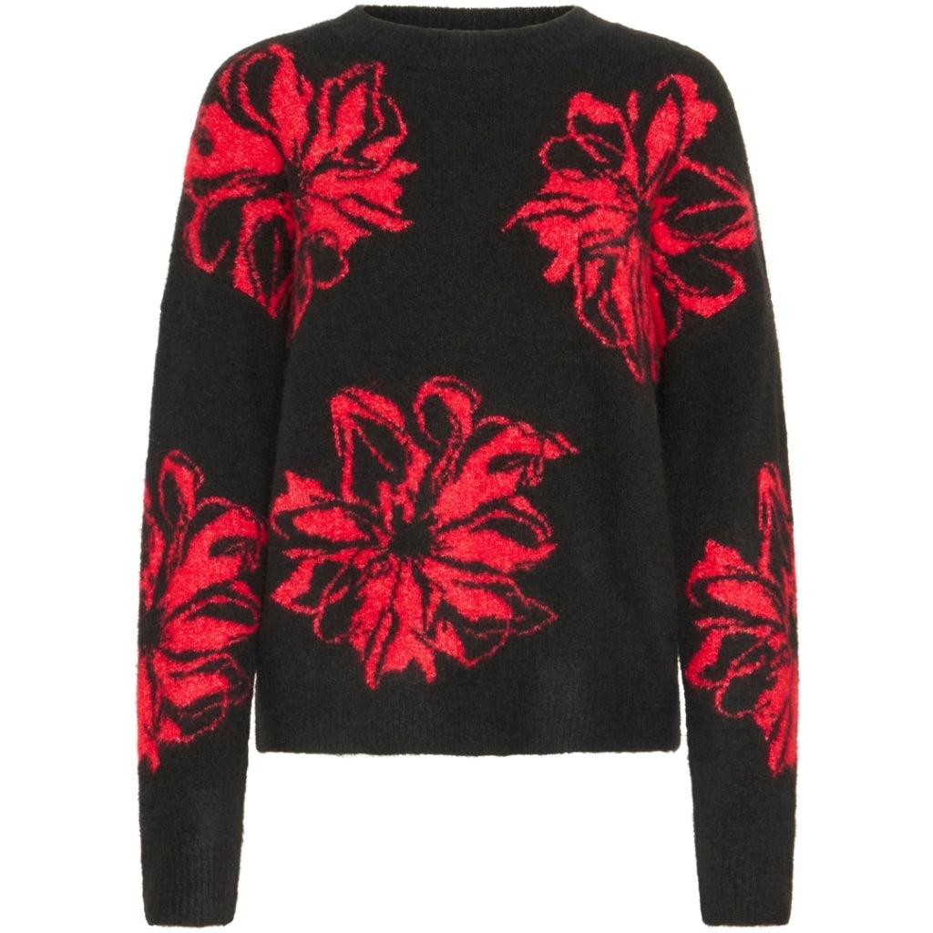Young Dame Sweater Byomea Black Mix