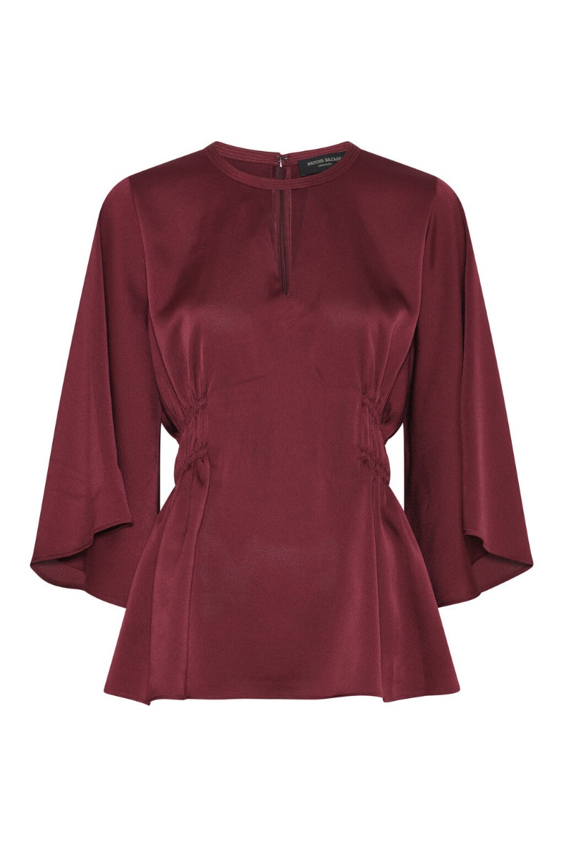 Bruuns Bazaar Bluse Women Acaciabbvenila Blouse Burgundy