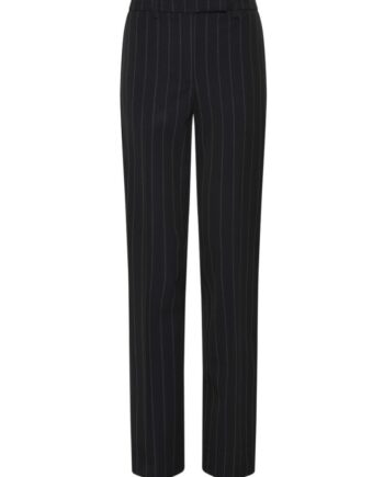 Bruuns Bazaar Bukser Women Hydrangeabbcigga Pants Black Pinstripe