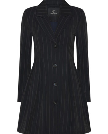 Bruuns Bazaar Kjole Women Hydrangeabbtova Dress Black Pinstripe