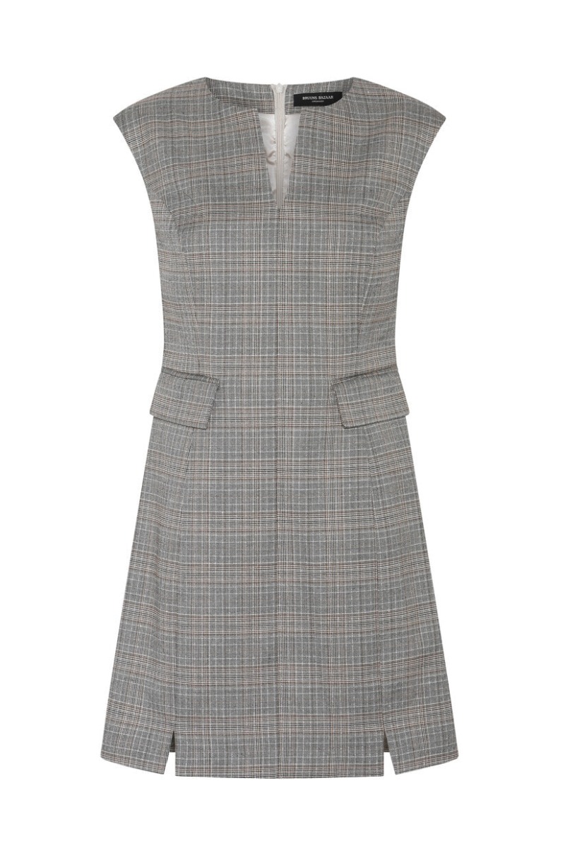 Bruuns Bazaar Kjole Women Ipomoeabblenesa Dress Brown Check