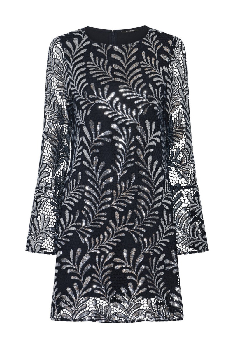 Bruuns Bazaar Kjole Women Kumarahoubbxia Dress Dark Blue Silver