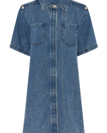 Bruuns Bazaar Kjole Women Platybbzigata Dress Blue Denim