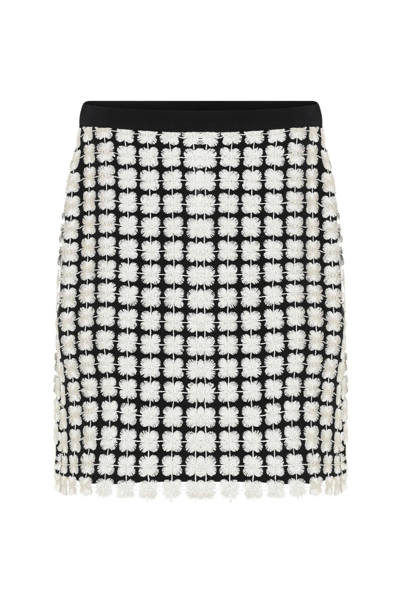 Bruuns Bazaar Nederdel Women Hedyscepebbaluma Skirt Black Silver